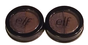 Lot of 2 Elf Duo Eye Shadow #4300 Brown Purplew/Sparkles - Picture 1 of 2