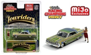 CHEVROLET Impala Lowrider + Figure - 1964 - green - Racing Champions 1:64 - Imagen 1 de 6