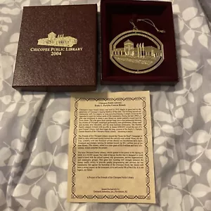 Chicopee Mass PUBLIC LIBRARY 2004 ornament New In box - Picture 1 of 9