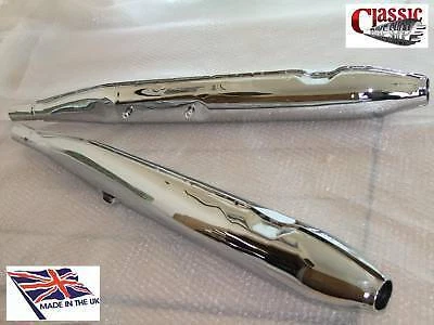 Silenciadores Honda CD175 CD 175 (par) ¡Hechos en el Reino Unido!  Foto 1 de 1