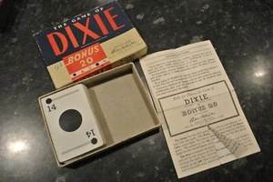 JUEGO DE CARTAS PARKER BROTHERS DE COLECCIÓN DE DIXIE o BONO DE 20 - Imagen 1 de 4