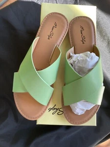 Sandal Miss Shop Alice Pistachio BNIB, Sz 7 - Picture 1 of 16