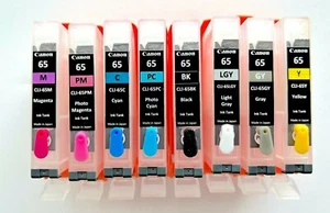 Canon Pro-200 CLI-65 Modified & Empty Flushed Set No chips, free clips/plugs - Picture 1 of 7