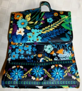 Vera Bradley Midnight Blues Lunch Box Bag Insulated Vinyl Quick Slide Release - Picture 1 of 6