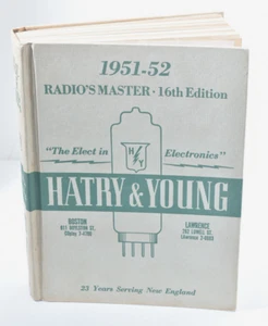 1951-52 Radio's Master 16th Edition Przewodnik zakupów / Katalog-Hatry & Young-Boston - Zdjęcie 1 z 6