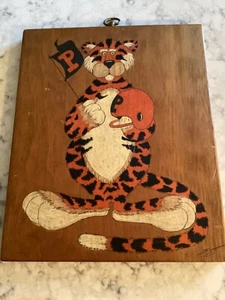 Old Princeton University Painting Football Mascot Tiger ( 14 x 11 1/2 inches ) - Picture 1 of 5