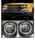 2X Led Headlight Hi/Low Beam with Halo Plug and Play For Jeep Renegade 2015-2022