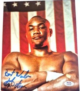 GEORGE FOREMAN SIGNED AUTOGRAPHED 8X10 PHOTO BOXER HALL OF FAME RARE PSA COA - Picture 1 of 3