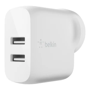 Belkin 2 Port Wall Charger 12W USB-A to C (2) Boost Charge White - Picture 1 of 3