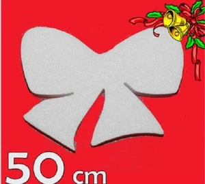 ADDOBBI DECORAZIONE NATALE FESTE NASCITE FORMA FIOCCO IN POLISTIROLO 50 CM - Imagen 1 de 1