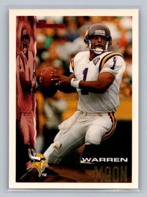 1995 Bowman  Warren Moon #275 Minnesota Vikings - Image 1 of 2