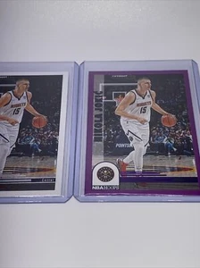 Nikola Jokic 2022-23 NBA Hoops Panini Base Card And Purple #287 - Picture 1 of 10