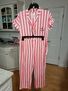 Cuddl Duds Long Sleeve Button Down Stripe Sleep Wear Women's Size S. New!! - Picture 1 of 10
