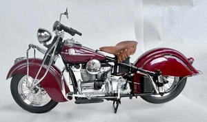 FRANKLIN MINT Harley-Davidson 1942 Indian Motorcycle Model 442 1/10 Scale Marune - Picture 1 of 8