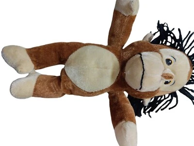 Plush Rasta Monkey Reggae Dreadlocks Jamaica Rastafarian National Prize Co - Image 1 of 4