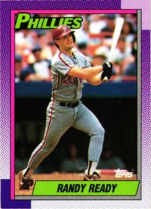 1990 - Topps -- RANDY READY-- Card # 356 --- Philadelphia Phillies - Picture 1 of 2