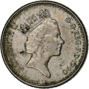 [#1164877] Großbritannien, Elizabeth II., 5 Pence, 1990, Kupfer-Nickel, ss(30-35), - Bild 1 von 2
