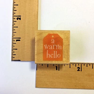 Estampillas de goma Hero Arts - Una cálida etiqueta de hola - NUEVAS  Foto 1 de 2