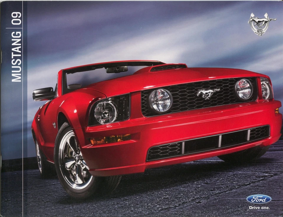 2009 Ford Mustang GT GT/CS GT500 Shelby GT500KR Prestige 36-Page Sales Brochure - Image 1 of 1
