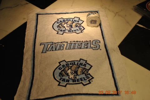 NORTH CAROLINA TAR HEELS   11  x 17  Cotten Towel - NCAA  Just soak in Hot Water Cover