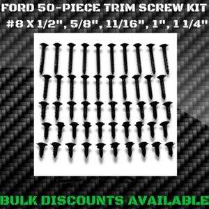 1953+ Ford F150 F100 F200 Interior Door Panel Exterior Molding Trim SCREW KIT - Picture 1 of 2