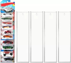 5 Stück Acryl Modellauto Vitrine Wandhalterung kompatibel mit Hot Wheels Rack - Bild 1 von 7