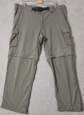 Boy Scouts America Switchback Convertible Pants Mens Size Large Green Belted - Image 1 of 4