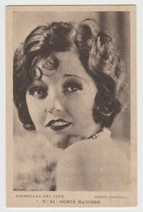 Doris Dawson Vintage 1930er Estrellas del Cine Postkarte aus Spanien #54 E5 - Bild 1 von 2