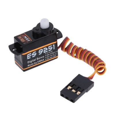 2pcs EMAX Digital ES9251-II Servo 2.5g 4.8-6.0V Plastic/Metal Gear 0.25-0.3kg.cm - Image 1 of 4