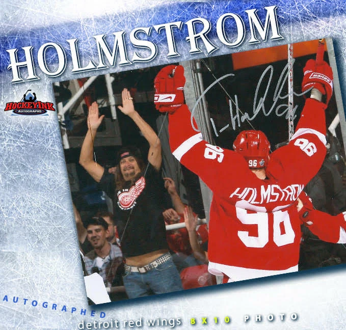 TOMAS HOLMSTROM Autographed Detroit Red Wings 8x10 Photo with Kid Rock - 70419 - Image 1 of 2