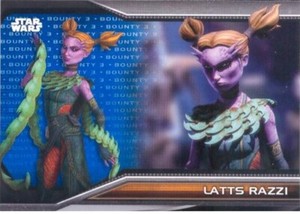 2021 Star Wars Bounty Hunters Bounty Level 3 Blue Parallel B3-84 Latts Razzi NEW