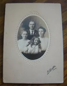 Foto de retrato familiar de 1900 Salem Oregon Trover Cronise Studio H A Rawson - Imagen 1 de 4