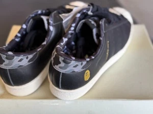 Rare Collab—Adidas Superstar 80s Undefeated x Bape Black, Size 8! - Picture 1 of 10