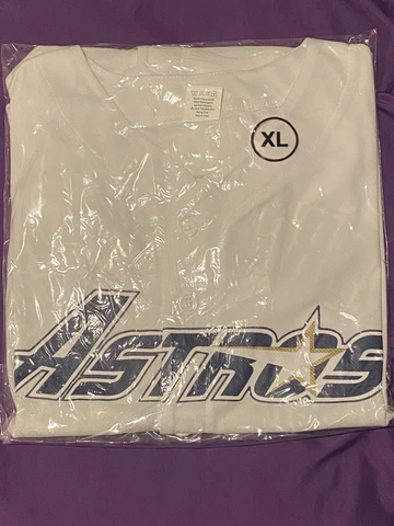 2022 Houston Astros Justin Verlander Replica White Gold Star SGA Jersey XL Cover