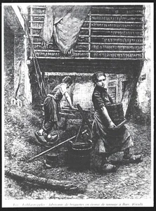 1986 -- BARR . DIE LOHKAASTREPPLER HERSTELLER VON RINDENBRIKETTS. 3Y562 - Bild 1 von 1