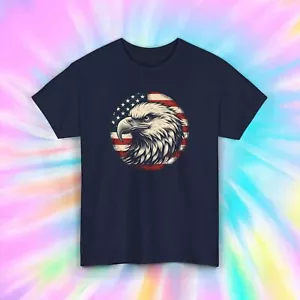 Camisa Águila Bandera Americana | Orgullo Patriótico de Estados Unidos | Camiseta Gráfica 4 de Julio - Imagen 1 de 3