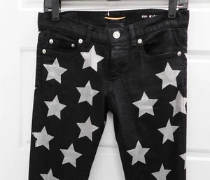 Saint Laurent Skinny Jeans D01 W/SK-LW Black Star Gr. 26 - Bild 1 von 7