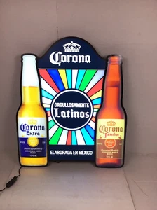 CORONA And Corona Familiar Orgullosa menta Latinos LED Sign With Motion - Bild 1 von 8