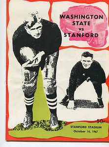  Stanford vs  Washington State  College Football Program Oct 14,1967   MBX66 - Picture 1 of 1
