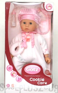 Götz Cookie Care mit Funktion Babypuppe 48cm ohne Haare Puppe mit Zubehör B-Ware - Bild 1 von 3