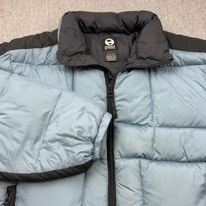 Ground Puffer Daunenjacke Herren Large Full Zip gesteppt blau schwarz - Bild 1 von 14