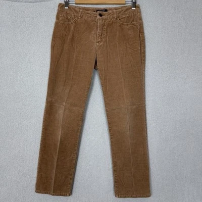 Chaps Corduroy Pants Women's 4P (32x29) Petite Brown Modern Casual Trendy Chinos - Image 1 of 4