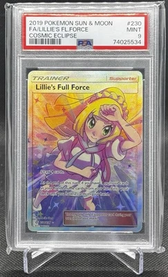 2019 Pokémon Sun & Moon - Lillie’s Full Force Trainer Card PSA 9 #230/260 - Image 1 of 2