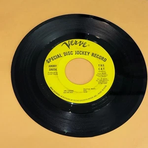 Jimmy Smith The Cat Basin Street Blues 45 rpm Verve Record Vintage Vinyl Jazz 7" - Picture 1 of 2