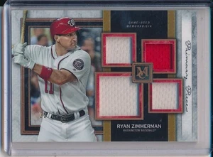 Ryan Zimmerman 2020 Topps Museum Copper Quad Jersey Relic 22/75 - Picture 1 of 1