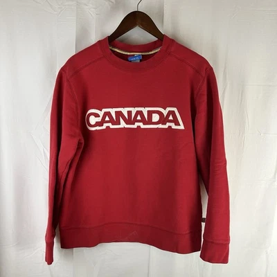 Vintage 2005-2006 CANADA Olympic Olympique Original HBC Red Sweatshirt Medium - Image 1 of 4
