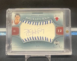 2005-06 SWEET SHOT SIGNATURES SPOT Kirk Hinrich AUTO Autograph BLUE #d 5/5 RARE! - Picture 1 of 3