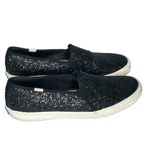 Sneakers Keds x Kate Spade glitter slip on scarpe scintillanti nere donna taglia 10 - Foto 1 di 8