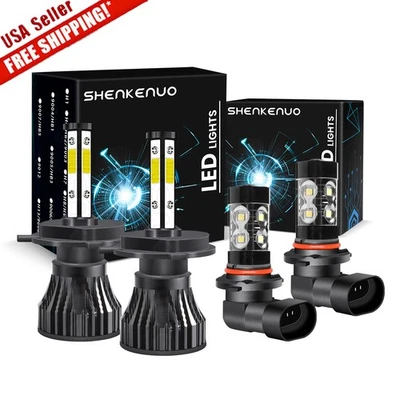 Para Pontiac Vibe 2003-2005 2006 2007 2008 4x faros LED + luces antiniebla bombillas Foto 1 de 4