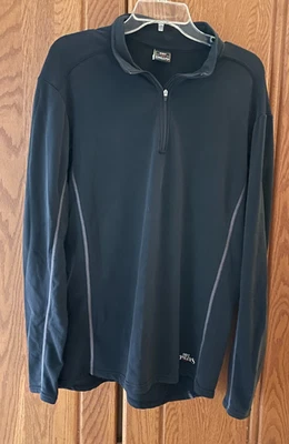 Camisa para hombre Hot Chillys Cuarto Cremallera Pull Over Ropa Activa Talla Grande Foto 1 de 4